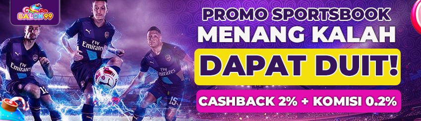 Bonus Cashback Mingguan 2% Turn over harian 0,2% SPORT